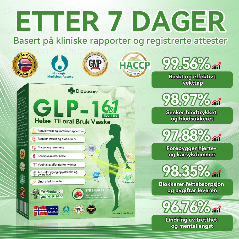 Offisiell butikk | 𝖣𝑖𝑎𝑝𝑎𝑠𝑜𝑛®🍒 𝐺𝐿𝑃-1 Sju-i-én kosttilskudd (munnløsning) (Kun én gang i uken – synlige resultater på bare 7 dager) ✅ For overvekt, hjerte- og karhelse, diabetes, søvnapné, leddplager og mer