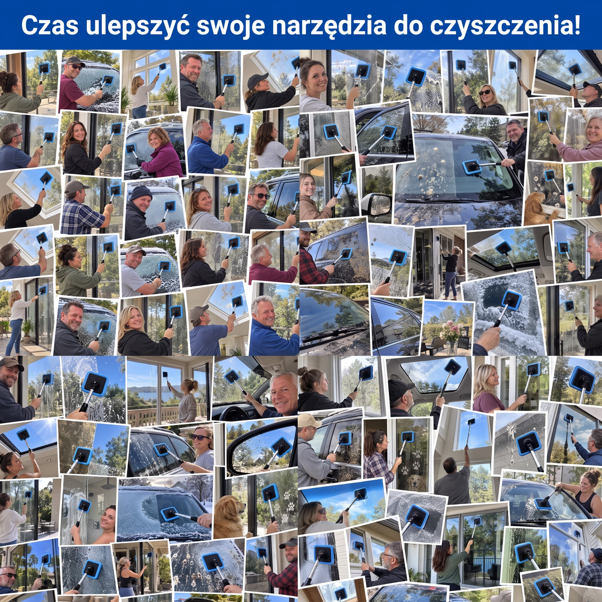 🚔Wszechstronny magnetyczny czyścik do szyb — dwustronne czyszczenie, zmywalne wkłady i zastosowanie w domu oraz samochodzie | Jeden zestaw. Czystsze szyby. Mniej wysiłku. 🚢