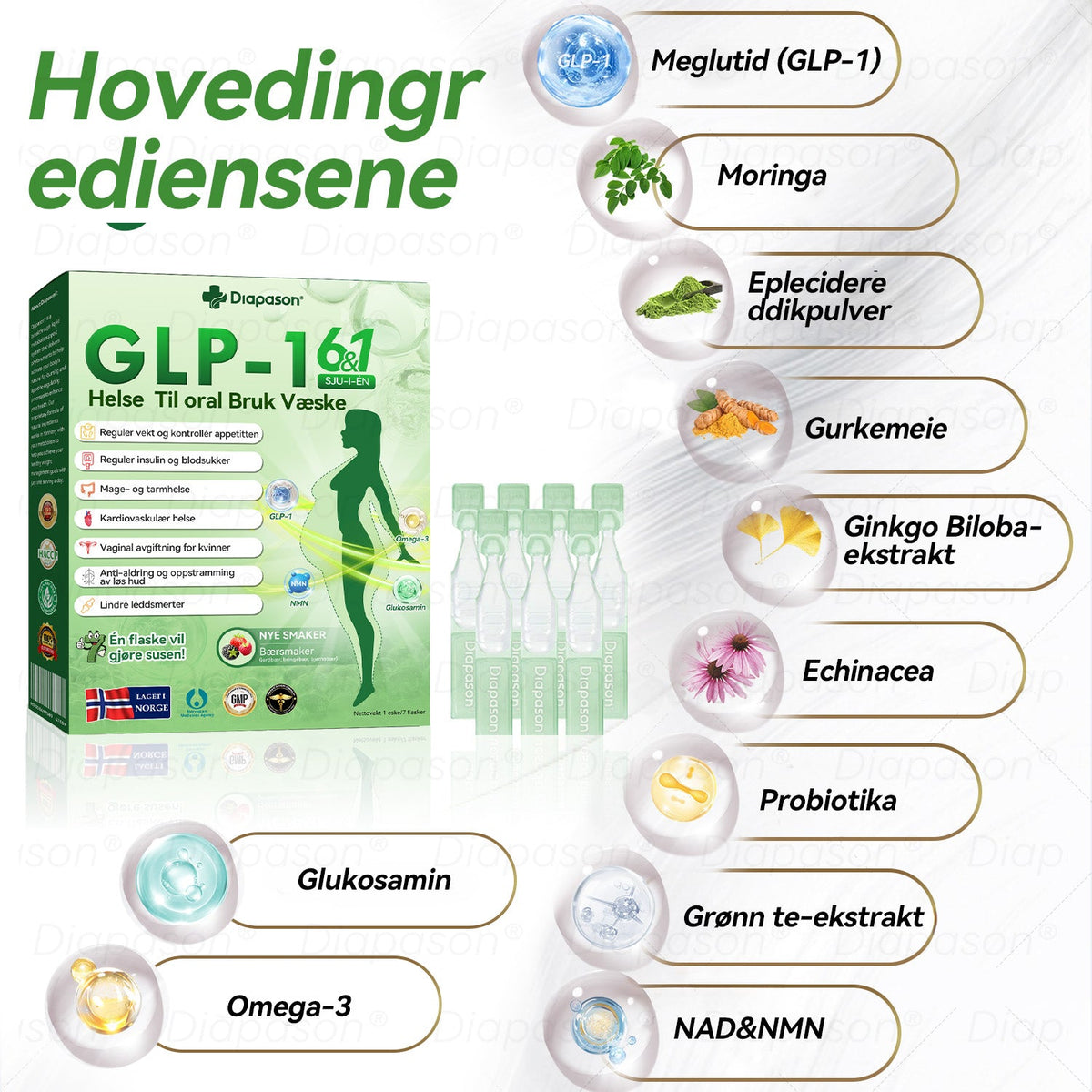 Offisiell butikk | 𝖣𝑖𝑎𝑝𝑎𝑠𝑜𝑛®🍒 𝐺𝐿𝑃-1 Sju-i-én kosttilskudd (munnløsning) (Kun én gang i uken – synlige resultater på bare 7 dager) ✅ For overvekt, hjerte- og karhelse, diabetes, søvnapné, leddplager og mer