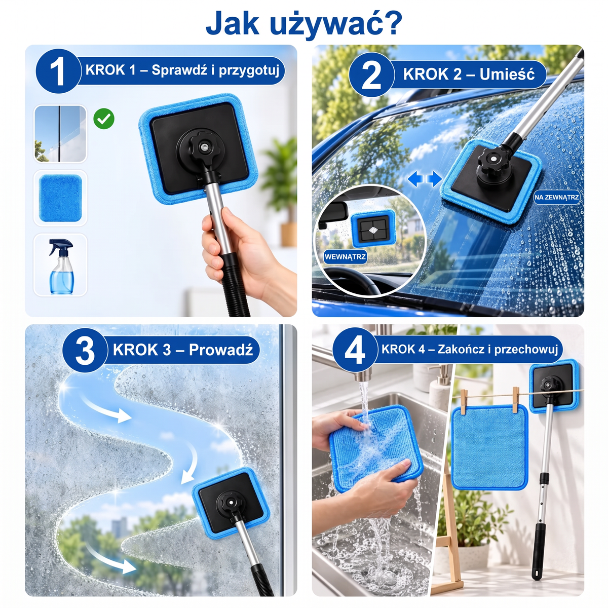 🚔Wszechstronny magnetyczny czyścik do szyb — dwustronne czyszczenie, zmywalne wkłady i zastosowanie w domu oraz samochodzie | Jeden zestaw. Czystsze szyby. Mniej wysiłku. 🚢