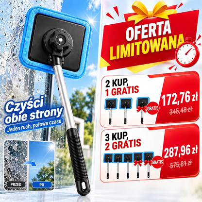 🚔Wszechstronny magnetyczny czyścik do szyb — dwustronne czyszczenie, zmywalne wkłady i zastosowanie w domu oraz samochodzie | Jeden zestaw. Czystsze szyby. Mniej wysiłku. 🚢